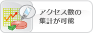 アクセスの集計が可能